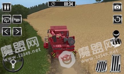 农用拖拉机收获模拟器
