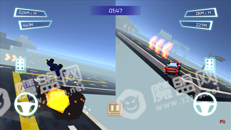 双人赛车3D跑车版iOS版