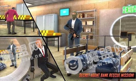 银行抢劫潜行任务(Secret Agent Bank Robbery Rescue)