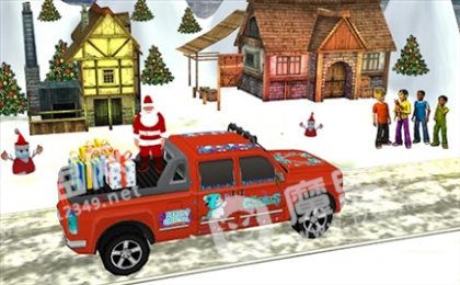 圣诞老人汽车驾驶3D