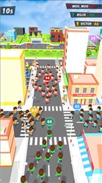 拥挤的人群城市