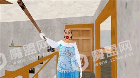 恐怖的蓝衣服奶奶