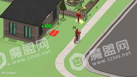 自行车送报纸
