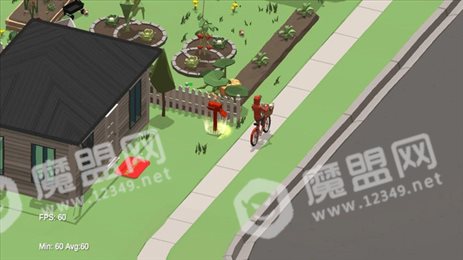 自行车送报纸