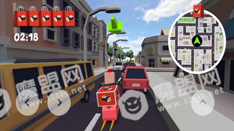 摩托骑士快递员(Moto Rider In Traffic)