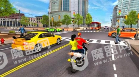 城市出租车自行车驾驶3D(City Taxi Bike Driving 3D)
