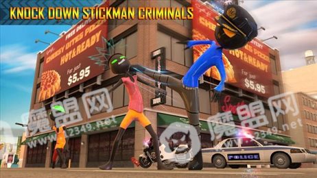 火柴人警察摩托追逐(Police Stickman Motor Bike Chase)