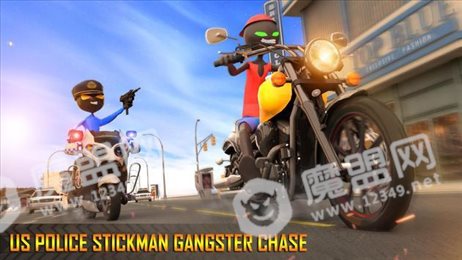 火柴人警察摩托追逐(Police Stickman Motor Bike Chase)