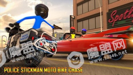 火柴人警察摩托追逐(Police Stickman Motor Bike Chase)