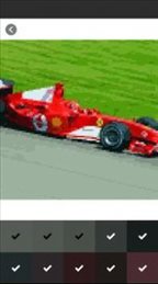 数字着色赛车像素艺术(Race Car Pixel Art Coloring By N)