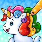 独角兽闪光颜料(Unicorn Glitter Coloring)v2.0.5