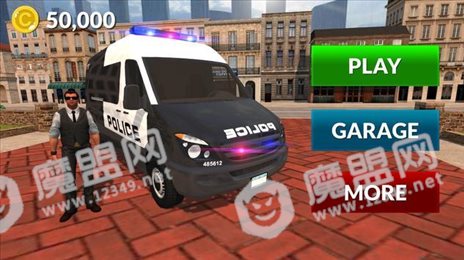 老美警车驾驶(American Police Van Driving)