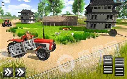 3D农业拖拉机卡车(Village Tractor Driving)