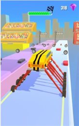 蜈蚣车比赛(Springy Wheels)