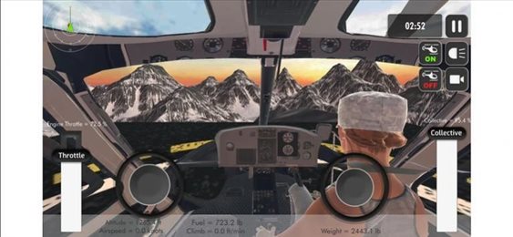 逼真的直升机模拟器(Helicopter Simulator: Mountain)