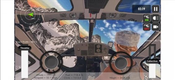 逼真的直升机模拟器(Helicopter Simulator: Mountain)