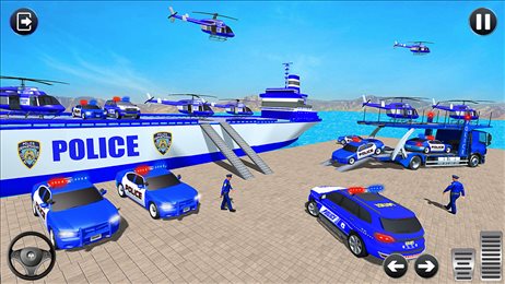 警察卡车运警车(Police Transport Truck Game  Free Transport Games)
