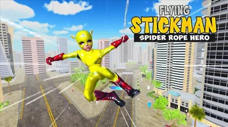 飞行火柴蜘蛛英雄(Flying Stickman Spider)