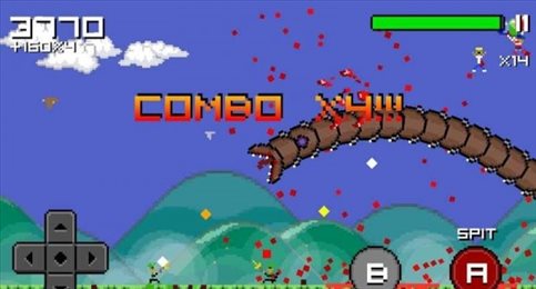 像素死亡蠕虫(Super Mega Worm)
