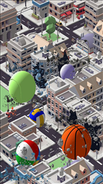 巨型篮球城市破坏