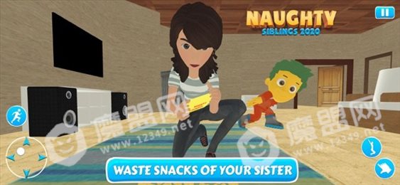 顽皮的兄弟姐妹恶作剧(Dad at Home Happy Family Game)