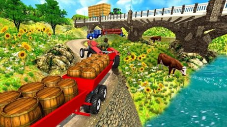 乡村货运模拟(Real Tractor Trolley Cargo Farmi)