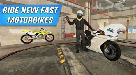 现代警用自行车(Police Bike Stunts Games)