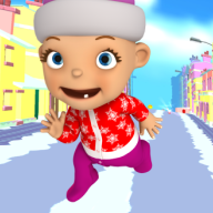 婴儿雪地酷跑(Baby Snow Run Running Game)