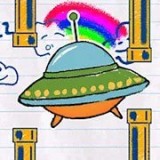 纸上UFO官网版(flappy ufo)v0.2