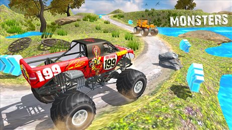 大脚怪越野车(Offroad Monster Truck Derby Game)