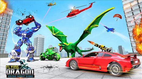 飞龙变形金刚机器人(Flying Robot Car Transform games)