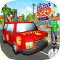 比萨警察出租车汽车驾驶(Police Pizza Taxi Driver)