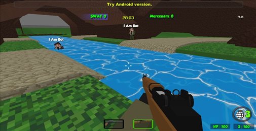 方块人僵尸模拟器(Blocky Combat Strike Zombie Survival)