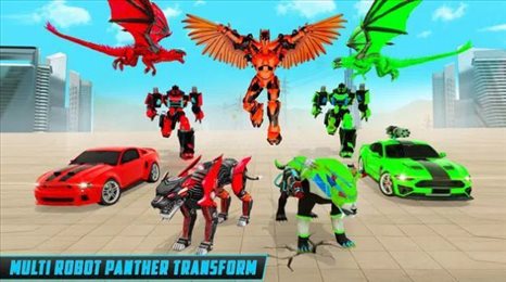 美洲豹机器人警车(Panther Robot Transform)