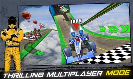 超级英雄汽车大赛(Impossible Formula Jet Car Racing Stunts)