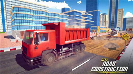 城市犁式挖掘机(City plow Excavator: Snow Game)