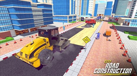 城市犁式挖掘机(City plow Excavator: Snow Game)