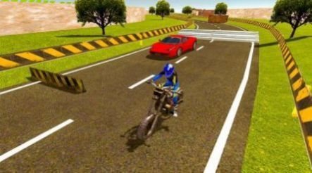 跑车vs摩托车骑行((Sports Car vs Moto Bike Riding))