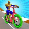 超级英雄空中自行车特技(Superhero Bicycle Racing)