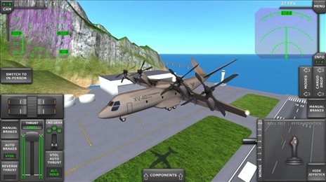 涡轮螺旋桨飞行模拟器无限金币版(Turboprop Flight Simulator)