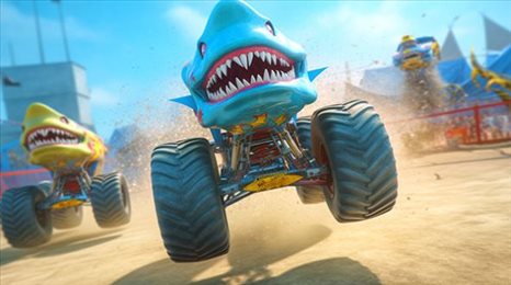 肌肉怪物卡车特技(Muscle Monster Truck Stunt Games)