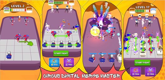 合并马戏团战争(Merge Digital Circus Pomni Jax)