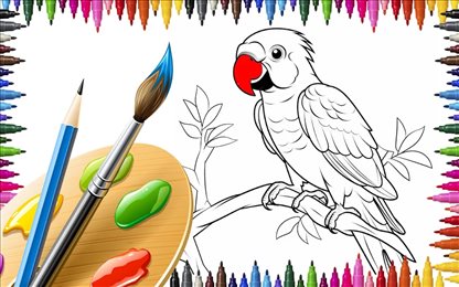 彩色绘画喷涂(Colour paint and drawing games)