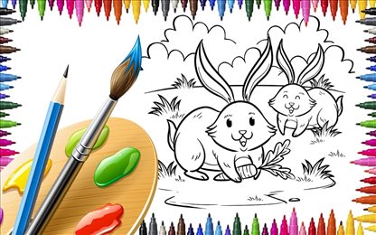 彩色绘画喷涂(Colour paint and drawing games)
