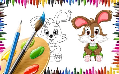 彩色绘画喷涂(Colour paint and drawing games)