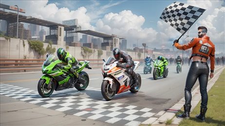 终极多人摩托车竞速版(Multiplayer Bike Racing Games)