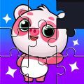 学前游戏儿童拼图(Kids Puzzle Games Piggy Panda)