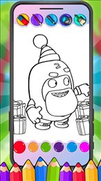 奇数涂色(Oddbods Coloring Game)