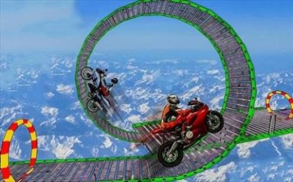 越野摩托车极限试验