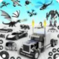 消防战士英雄机器人(Truck Game Car Robot)